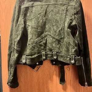 Green Blank NYC Moto Jacket